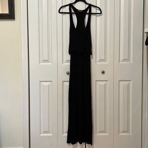 Prague Black Jersey Maxi Dress